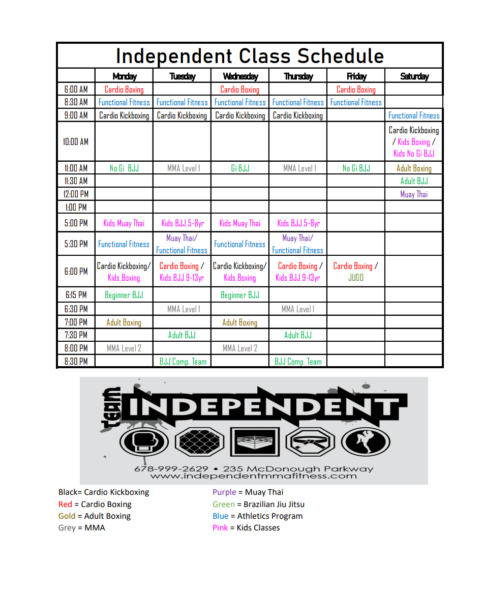 6925358503486128811 Class Schedule 2024